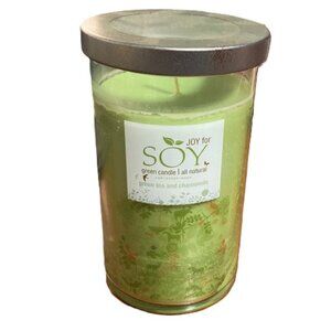 JOY for SOY Green Tea and Chamomile Natural Soy Wax Candle 18 oz